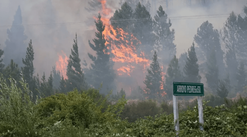 Incendio en Epuyén: el fuego habría iniciado por causas humanas y ya arrasó más de 200&nbsp;hectáreas
